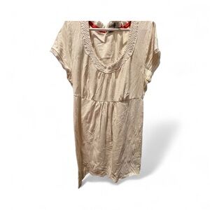 Boden Cream Short Sleeve Dress